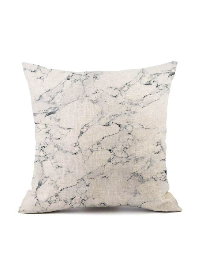 NIBEMINENT Geometric Pattern Cushion Cover Beige/Grey 45x45cm