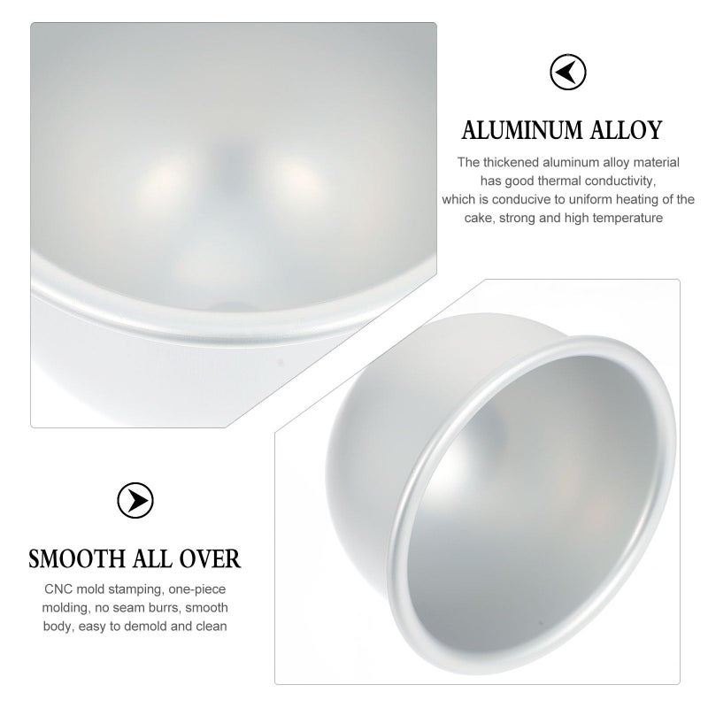 Aluminum Half Sphere Cake Mold For Doll Cake Baking Home Oven Use - Image 4
