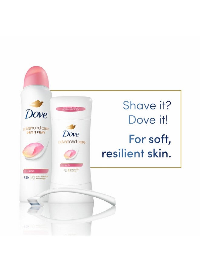 Dove Dove Advanced Care Antiperspirant Deodorant Stick Rose Petals 4 Count for after shave care for underarms 72 hour odor control with all-day sweat protection stick for soft underarms 2.6 oz - Image 2