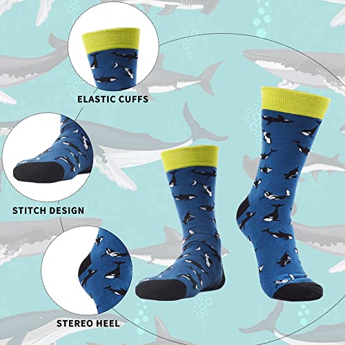 WeciBor Funny Colorful Novelty Patterned Crew Socks, 6 Pack Multicolor Animal - Image 5