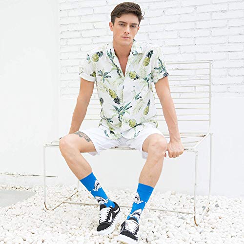 WeciBor Funny Colorful Novelty Patterned Crew Socks, 6 Pack Multicolor Animal - Image 4