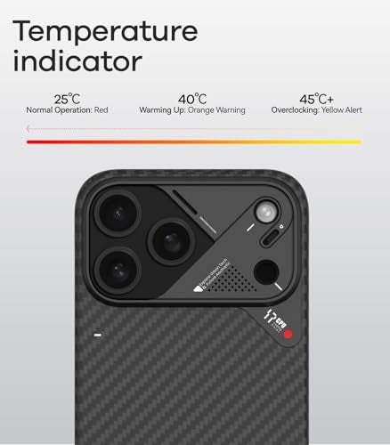 Aulumu A17 Aramid Fiber iPhone 17 Pro Max Case | 1500D Ultra Slim Woven | CoolHyper Real Cooling | Compatible with MagSafe - Image 5