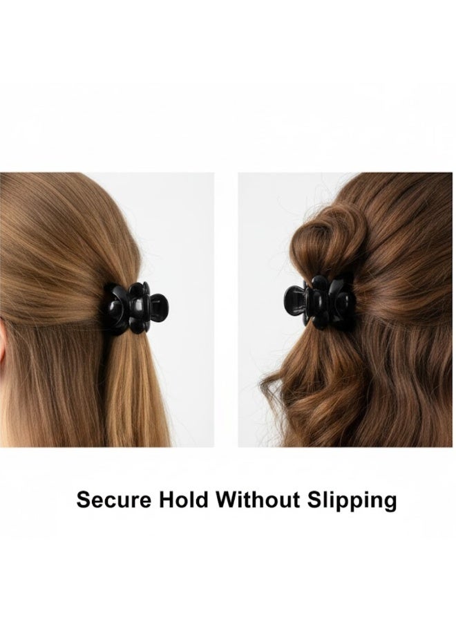 Dantiya 6 Pcs Mini Hair Claw Clips Set for Women & Girls– Stylish Non-Slip Strong Hold Mini Plastic Hair Clamps for Bangs, Strong Grip Small Claw Clips Set for Thick or Thin Hair, Hair Accessories for Styling, Pinning Bangs, Buns & Everyday Hairstyles, Ideal for Daily Use and Gift Set for Half-Up Styles & Daily Hair Styling - Image 5