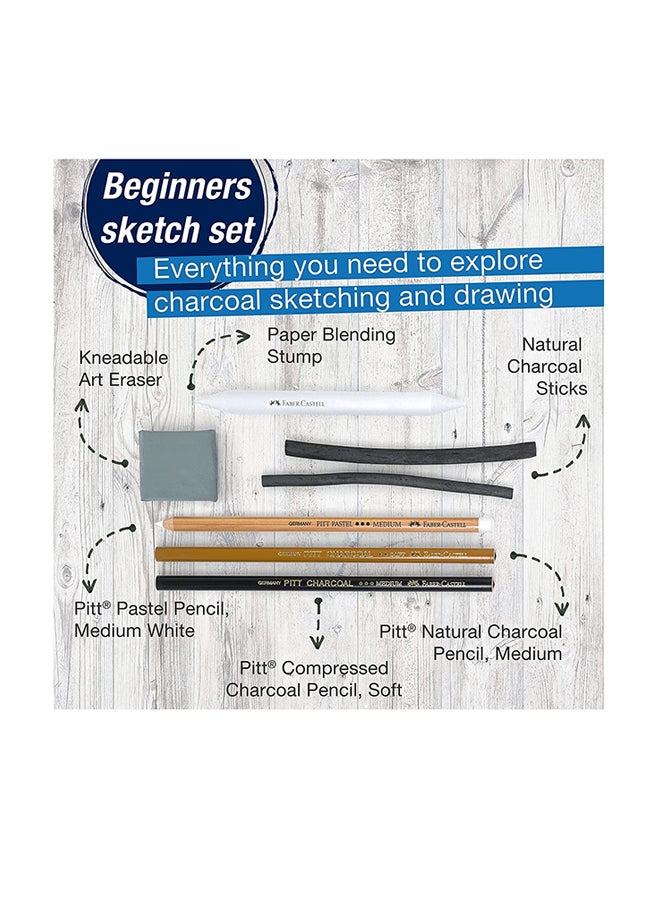 FABER-CASTELL 7-Piece Charcoal Sketch Set - Image 2