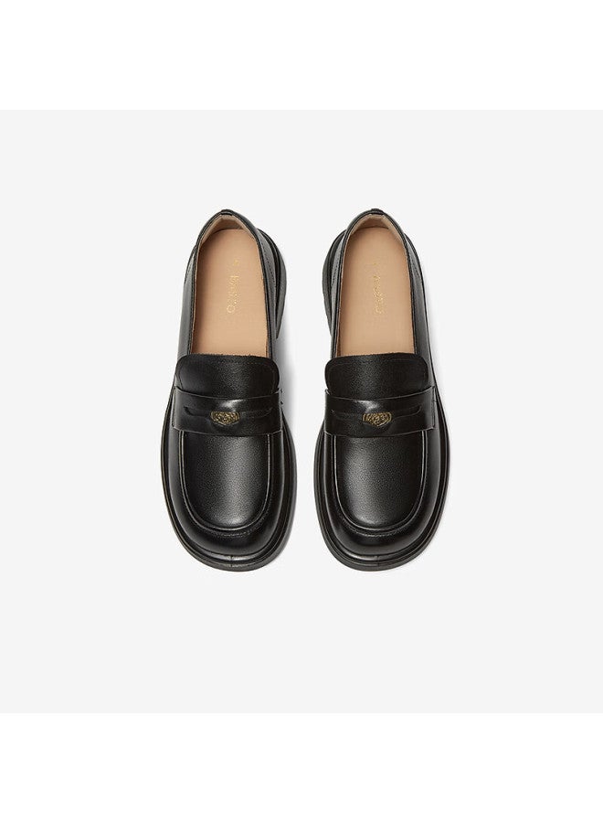 BASTO Baisitu 24 Autumn Mall Same Style College Wind Comfortable Shoes Thick Heel Women's Single Shoes A3512ca4 Black 38 - Image 2