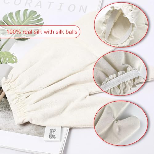 PJxtal Garshana Gloves Raw Gloves for Ayurvedic, Cellulite Reduction & Dry Brushing – 100% Pure Garshana Gloves with Elastic Wrist Bands for Ayurvedic (2pcs) - Image 3