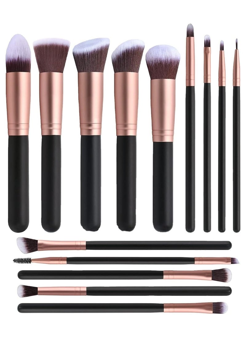 INFLUX 14-piece Rose Gold Makeup Brush Set Cosmetic  - Image 1