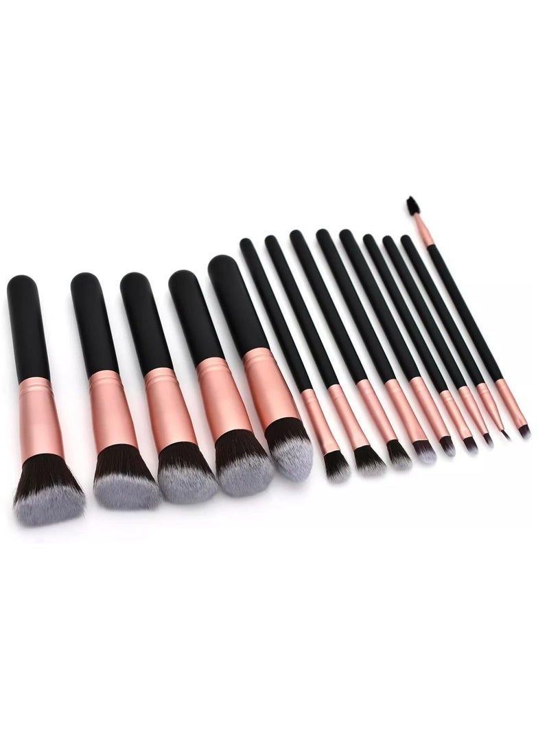 INFLUX 14-piece Rose Gold Makeup Brush Set Cosmetic  - Image 5