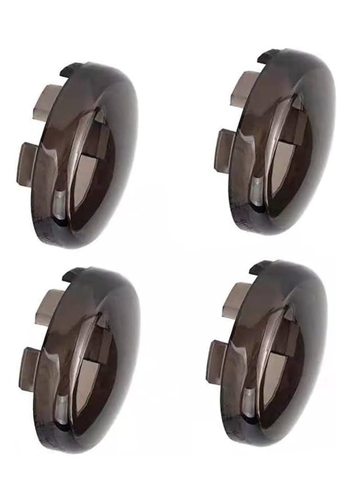 MotoParAcc غطاء عدسة إشارات الانعطاف المدخنة 2 بوصة من MotoParAcc DTR2017 لطرز هارلي - 4 قطع - Image 1