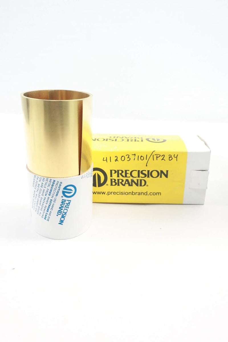 Precision Brand 17415 Brass Shim Stock ROLL 6IN X 100IN 0.010IN - Image 1