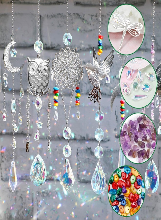 Worgree DIY Suncatcher Kit 460pcs Sun Catchers Making Supplies Art and Crafts for Adults Hanging Prism Sun Catcher with Crystals Ball Indoor Window Home Wedding Garden Festival Decor Gifts - Image 2