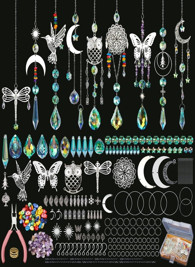 Worgree DIY Suncatcher Kit 460pcs Sun Catchers Making Supplies Art and Crafts for Adults Hanging Prism Sun Catcher with Crystals Ball Indoor Window Home Wedding Garden Festival Decor Gifts - Image 1