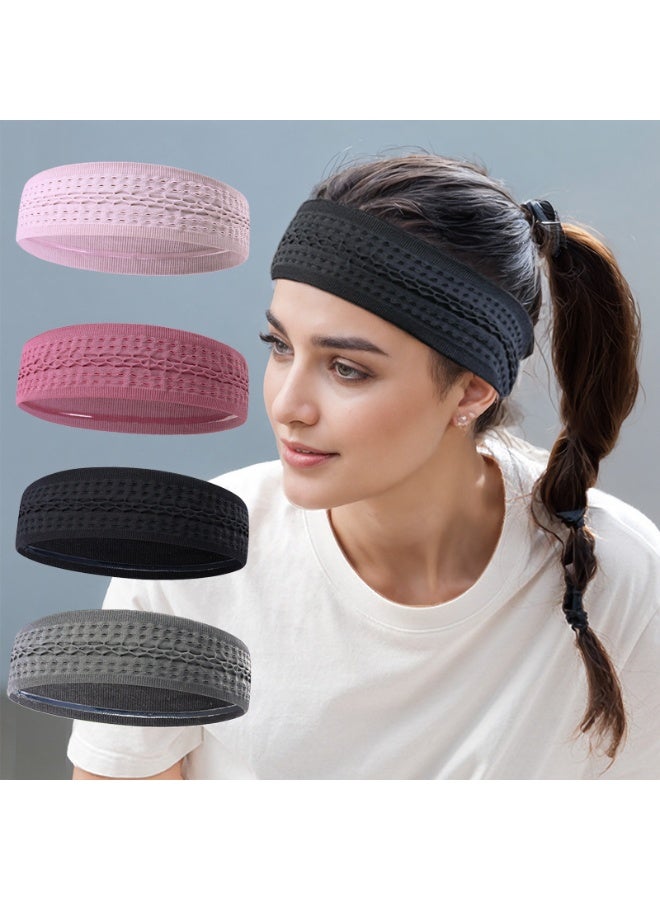 Sweatbands Sports Headband Non-Slip Headband for Gym, Running, Sports - Image 1
