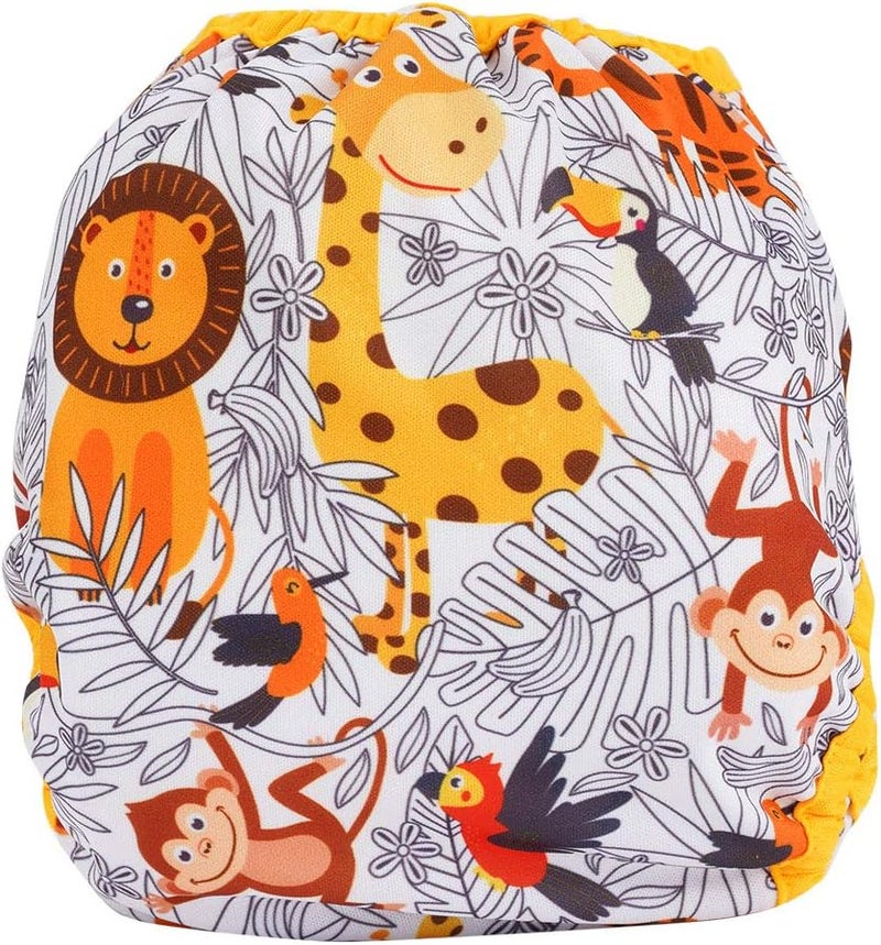 OsoCozy One Size Cloth Diaper Cover - Zoo Day - Image 2