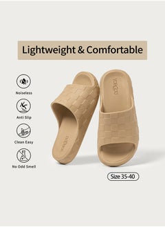 YORGOU Bathroom Slippers For Men and Women Non-Slip Quick Drying Shower Shoes Comfortable And Soft Sole Slide On Sandal  - Image 3