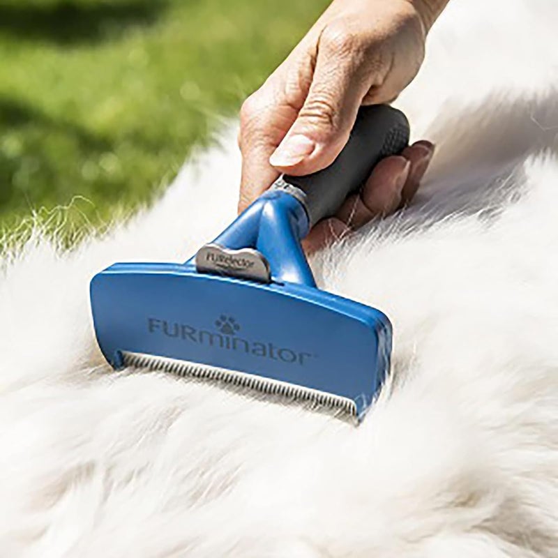 فورمينوتر أداة إزالة الطبقة السفلية من الفرو من FURminator للكلاب ذات الشعر الطويل الكبيرة، وزن 23-41 كجم سهل الالتقاط والاستخدام - Image 5