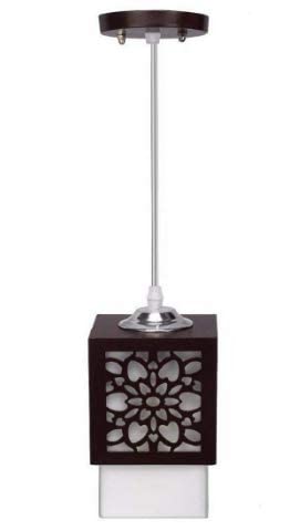 SINOMAN Board-Wood Laser Cut Flower Design Hanging Ceiling Pendant Light for Living Room/Bedroom/Kitchen/Over the Dining Table (Star SL, Without Bulb) - Image 3