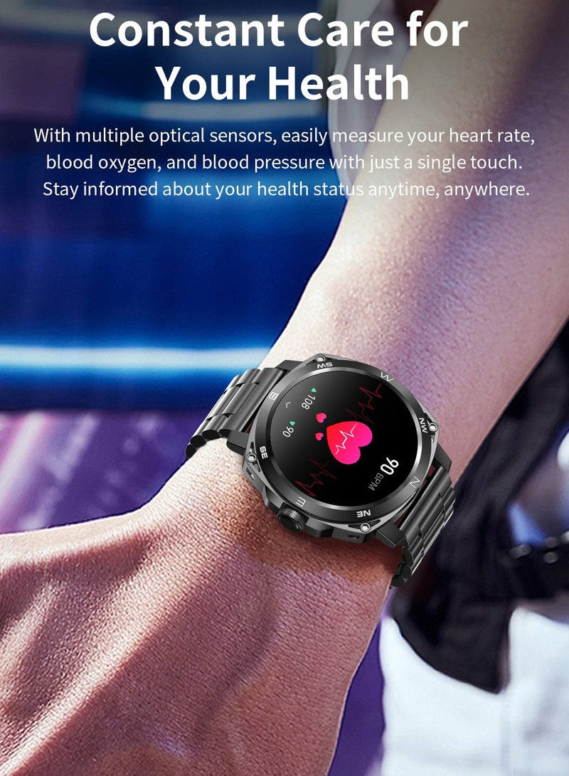 RollsTimi  Men's Smartwatch 1.43" AMOLED HD-Display Fitness Tracker with Heart Rate Monitor Sports Smart Watch for Men - Image 2
