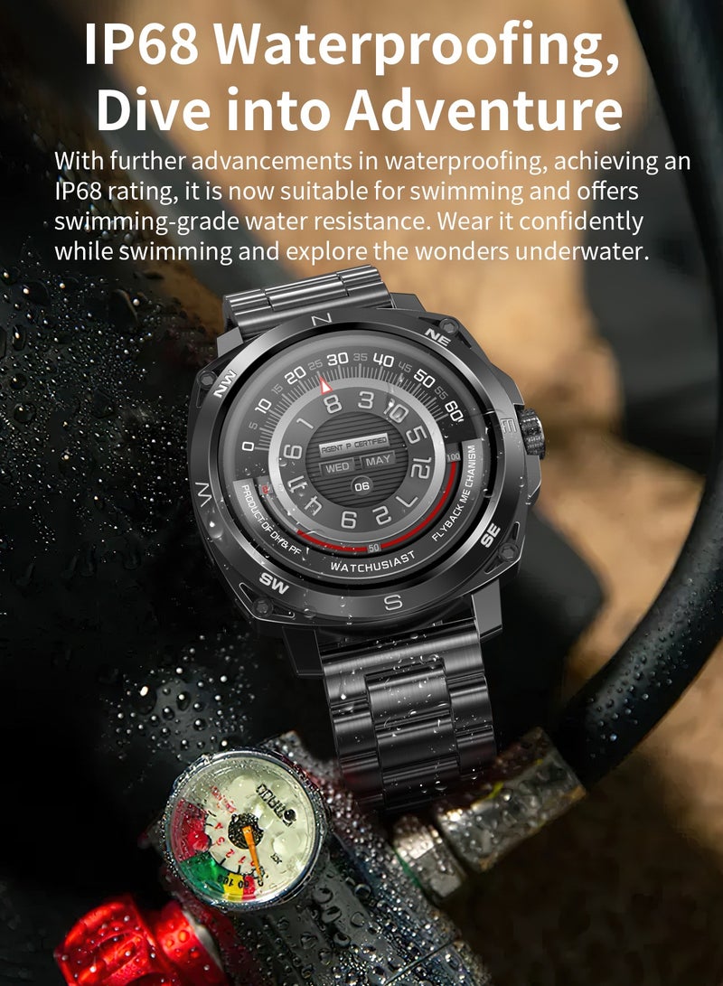 RollsTimi  Men's Smartwatch 1.43" AMOLED HD-Display Fitness Tracker with Heart Rate Monitor Sports Smart Watch for Men - Image 3