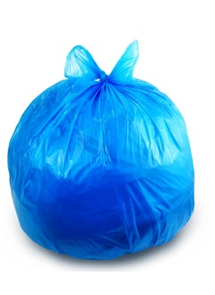 Hi Care (Pack of 100 Bags) Garbage Bag Blue 80x110cm 25 Micron Heavy Duty Oxo Biodegradable Plastic Bag Large Trash Bags Dustbin Bags Waste Bag Office Bag Strong And Durable Bin Bag Garbage Bag Large  - Image 1