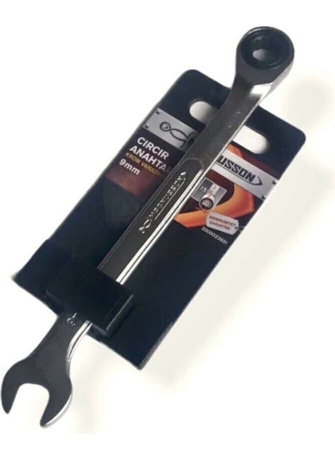 Magnusson Chrome Vanadium Ratchet Combination Wrench 9 mm  - Image 1