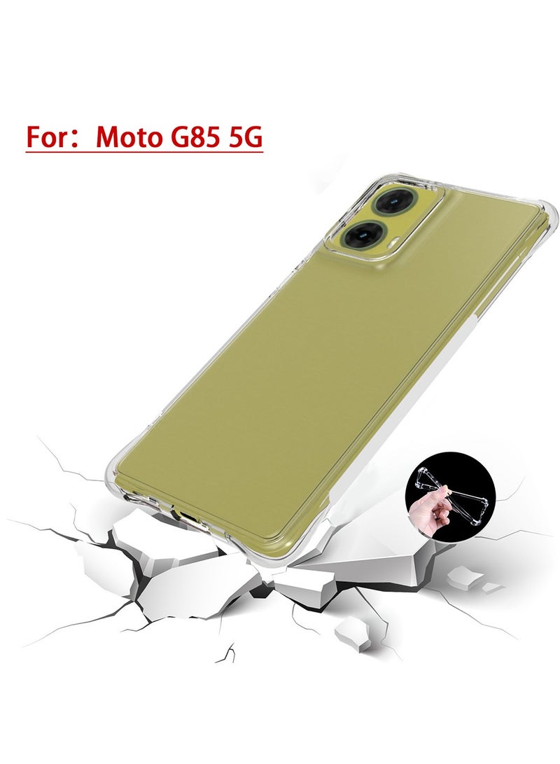 Motorola G85 5G Case,Clear Back Cover Girls Boys Reinforced Corners TPU Shock-Absorption Flexible for Motorola G85 Phone Case (Clear) - Image 5