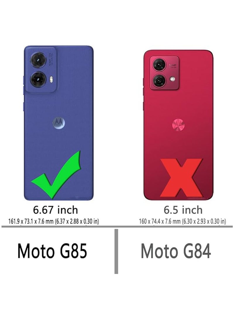 Motorola G85 5G Case,Clear Back Cover Girls Boys Reinforced Corners TPU Shock-Absorption Flexible for Motorola G85 Phone Case (Clear) - Image 2