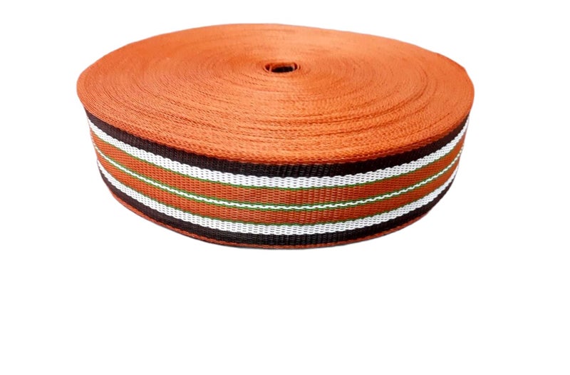 BASRAH NIWAR Niwar Patta Roll for ChairCharpaiKhatiaNylon Orange - Image 5