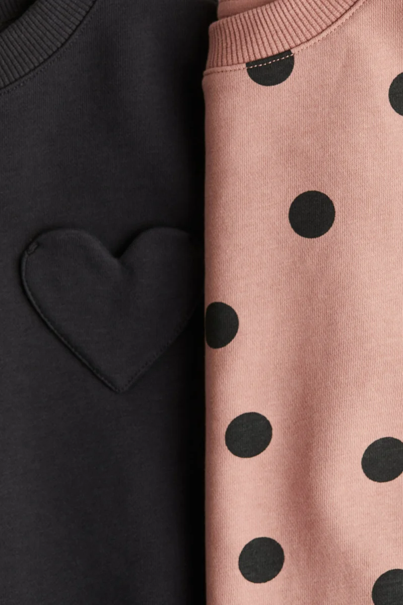 H&M 2-pack puff-sleeved sweatshirts