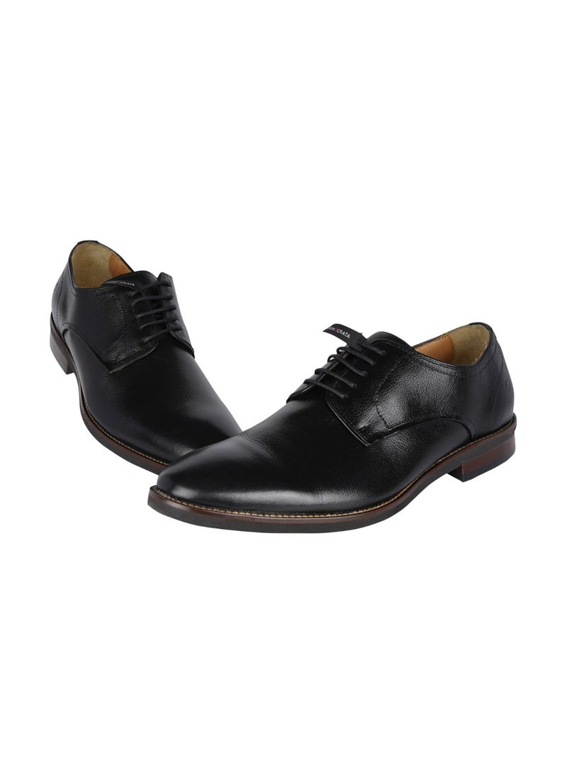 DEMOCRATA - 032-88 Democrata Mens Metropolitan Roy Black Leather Shoe 282101-001 - Image 1
