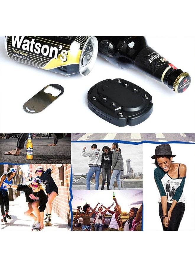 Generic - 2-in-1 can opener, multifunctional, easy to pull can, glass bottle, beverage bottle opener, stainless steel - Image 1