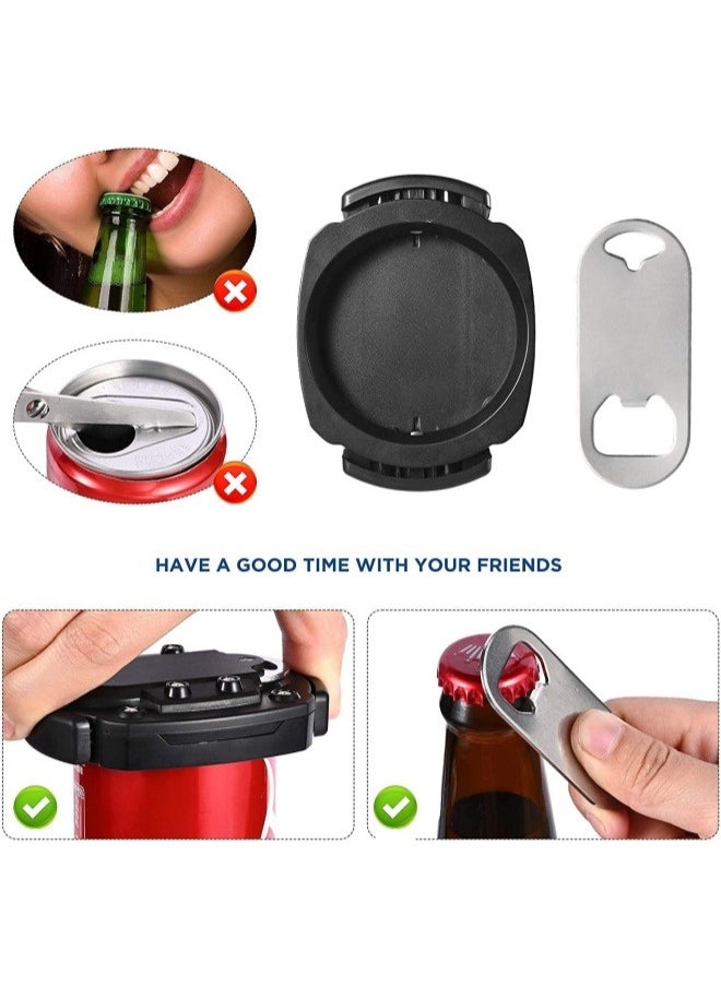 Generic - 2-in-1 can opener, multifunctional, easy to pull can, glass bottle, beverage bottle opener, stainless steel - Image 1