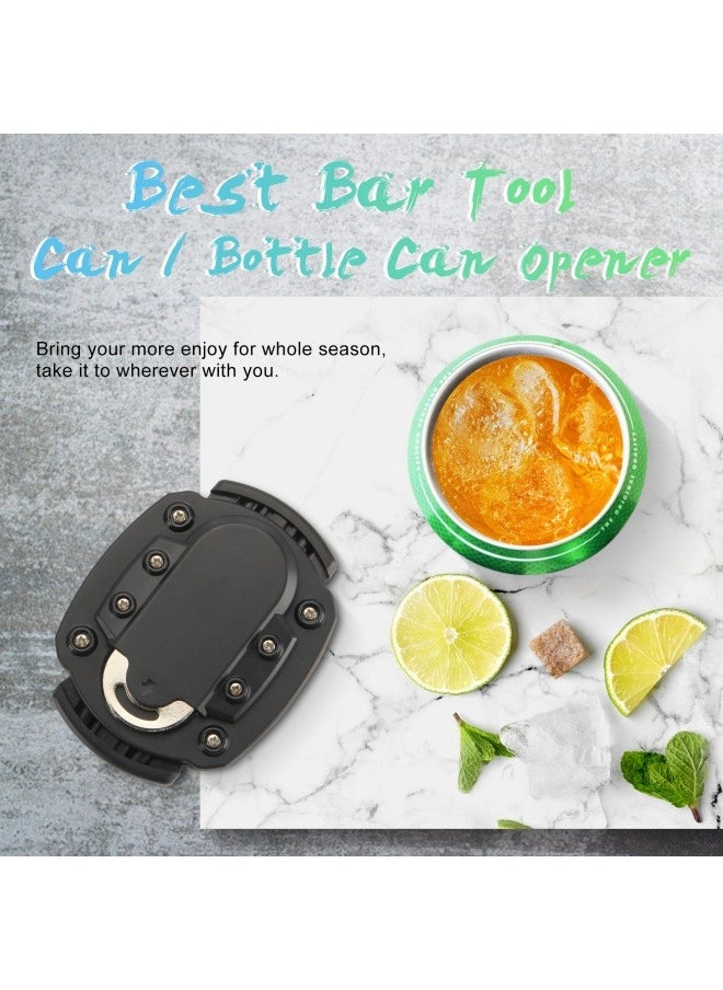 Generic - 2-in-1 can opener, multifunctional, easy to pull can, glass bottle, beverage bottle opener, stainless steel - Image 1