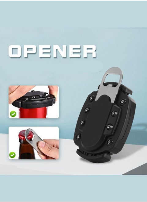 2-in-1 can opener, multifunctional, easy to pull can, glass bottle, beverage bottle opener, stainless steel