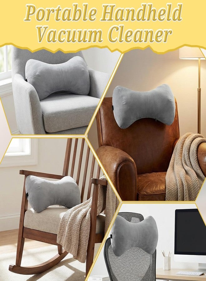 YBEATY 1Pc Neck Headrest Pillow for Recliner Armchairs, Bone Shaped Chair Head Cushion Plush Curve Cervical Roll Pillow with Adjustable Strap for Sleeping Neck Support Pain Relief Car Airplane Travel - Image 4