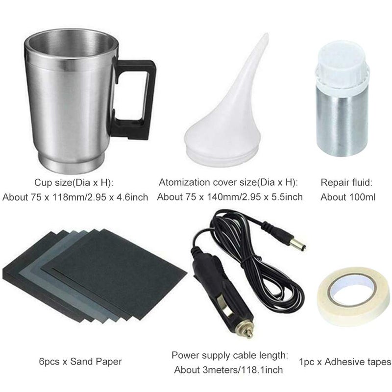 QKDS Atomizing Cup Car Headlight Lens Repair Tool Restoration Auto Restore Kit Clear, Refurbished Restoration Renovation Heating Atomization Cup Refurbish Kit - Image 3
