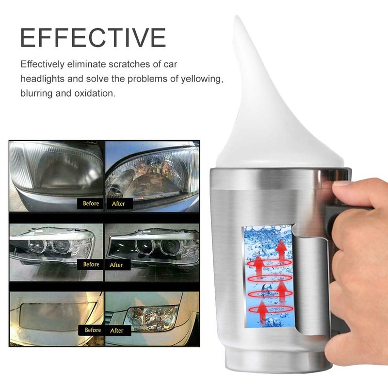 QKDS Atomizing Cup Car Headlight Lens Repair Tool Restoration Auto Restore Kit Clear, Refurbished Restoration Renovation Heating Atomization Cup Refurbish Kit - Image 2