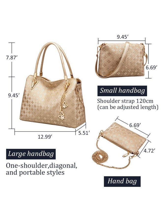 Pahajim Womens Purses and Handbags Set 4pcs Satchel Bag Tote Bags Shoulder Bags Tote Purses for Women - Image 2