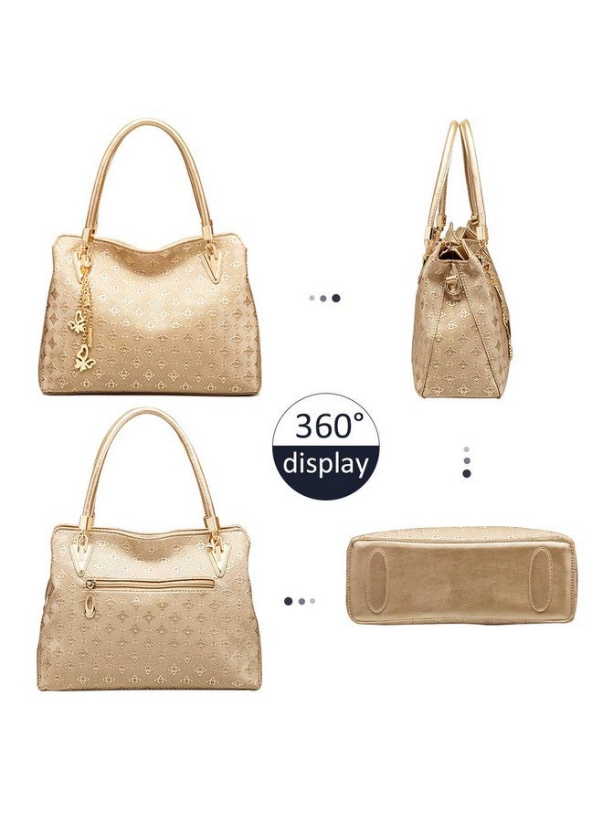 Pahajim Womens Purses and Handbags Set 4pcs Satchel Bag Tote Bags Shoulder Bags Tote Purses for Women - Image 1