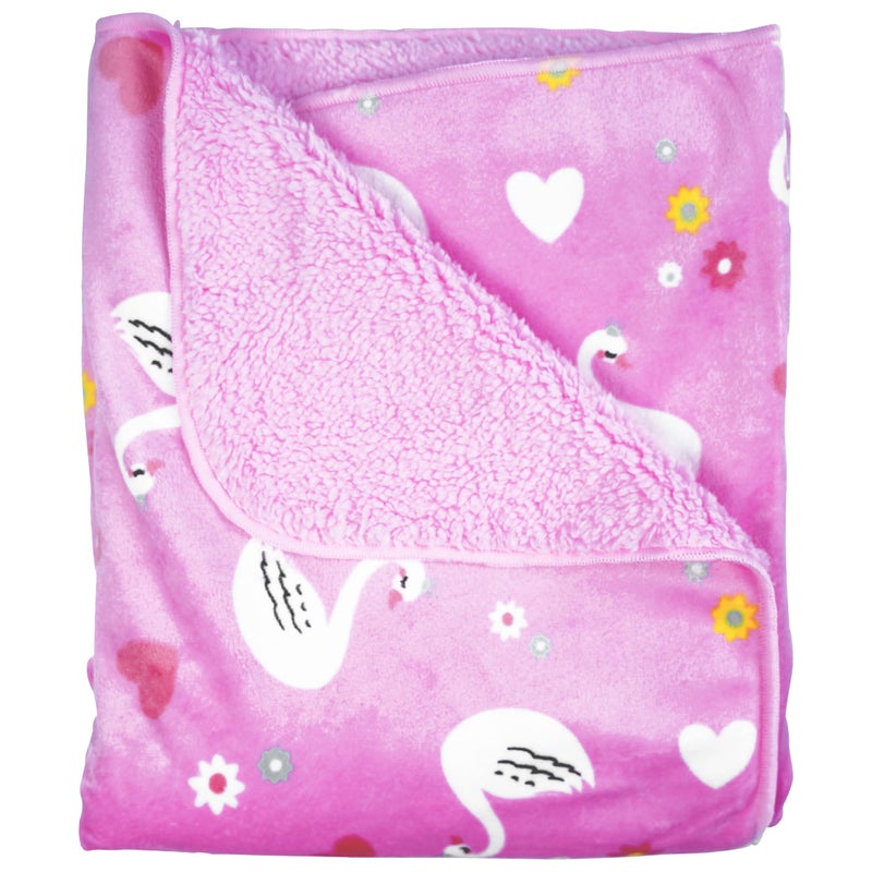 1ST STEP Printed Fleece Blanket (SWAN) - Image 4