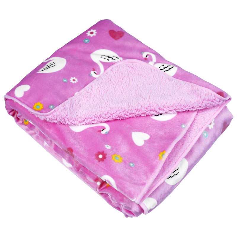 1ST STEP Printed Fleece Blanket (SWAN) - Image 2