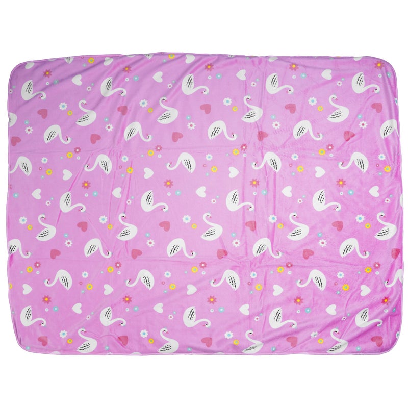 1ST STEP Printed Fleece Blanket (SWAN) - Image 5