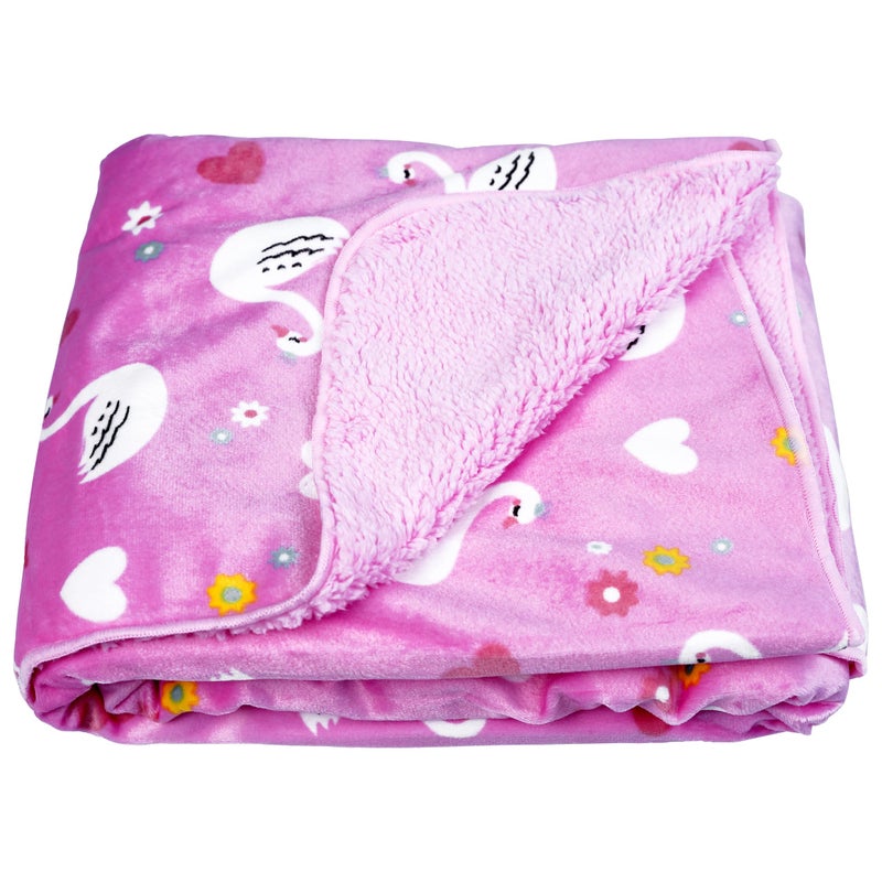 1ST STEP Printed Fleece Blanket (SWAN) - Image 3