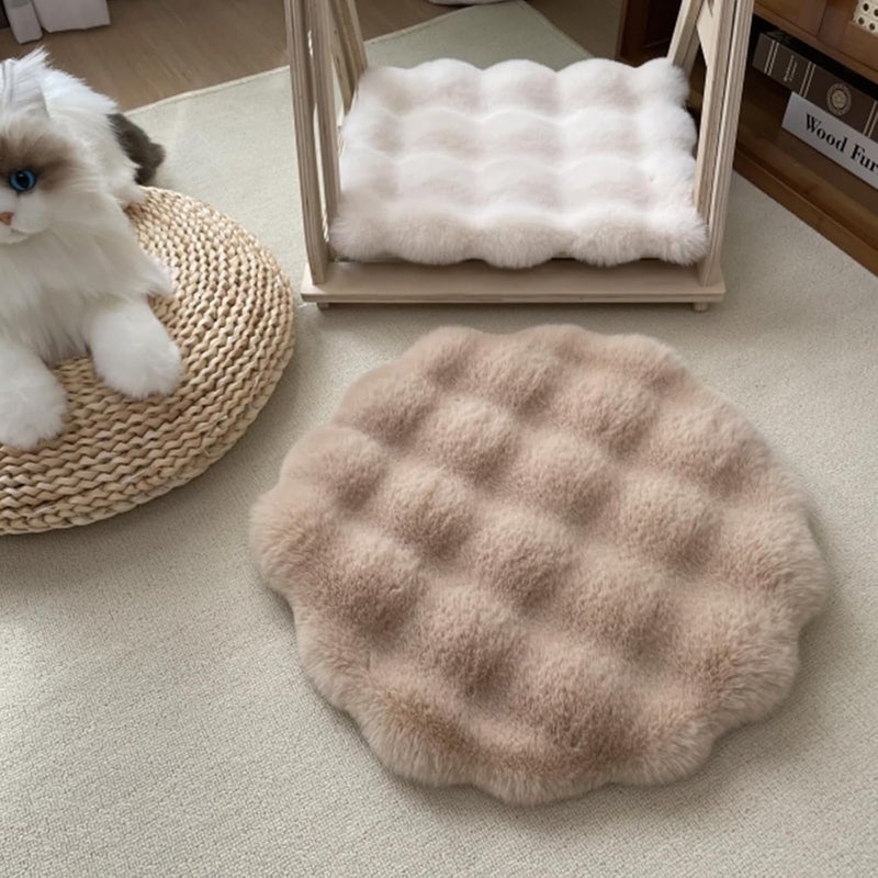 Puppy Kittens Birthday Gifts Bed Furry Cover Soft Warm Nest Household Creative Pet Bed with Furry Cover Soft Nest - Image 3