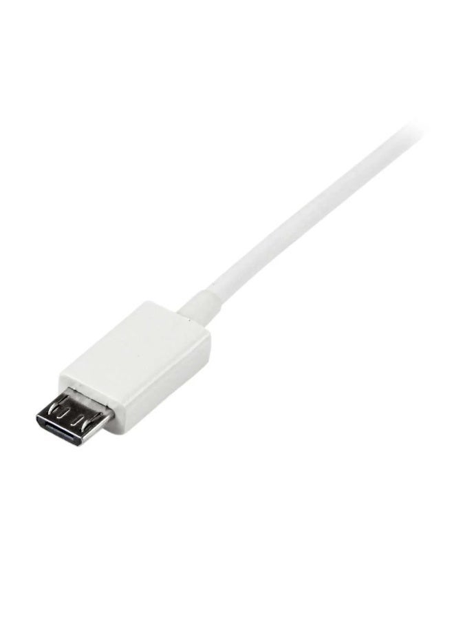 آيكونكس شاحن Iconix بمنفذ USB-A وكابل Micro بقوة 20 واط IC-HC1052 - أبيض - Image 2