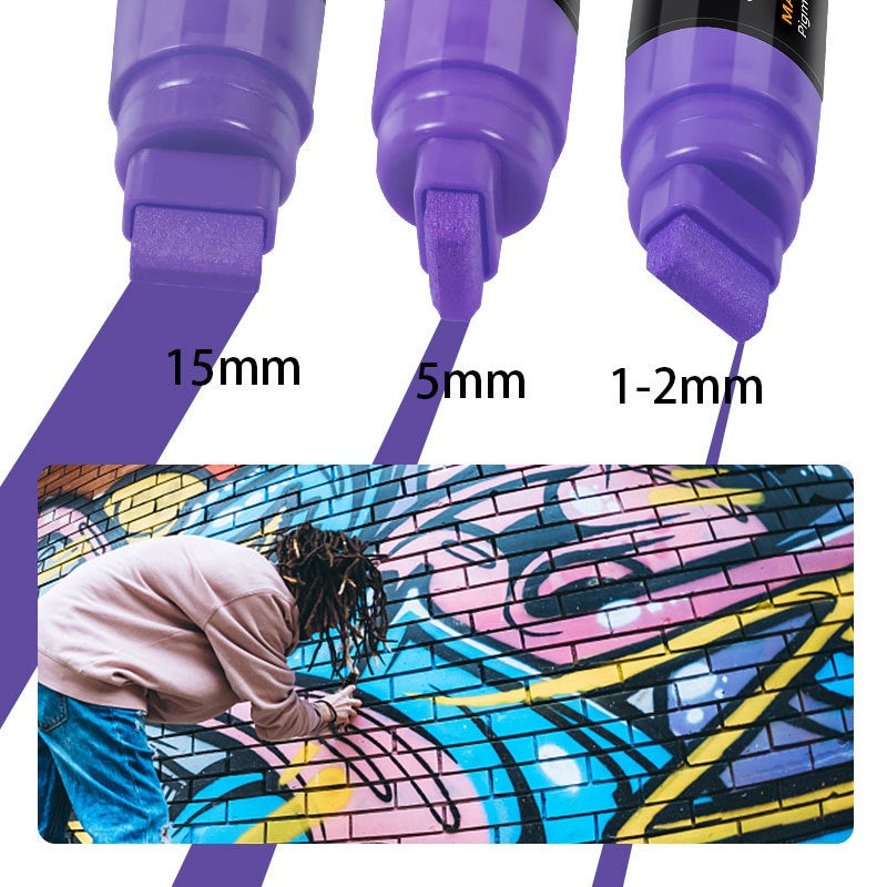 Suomeqi Acrylic Marker Pen – 15mm Opaque Color Stackable Graffiti Marker - Image 4