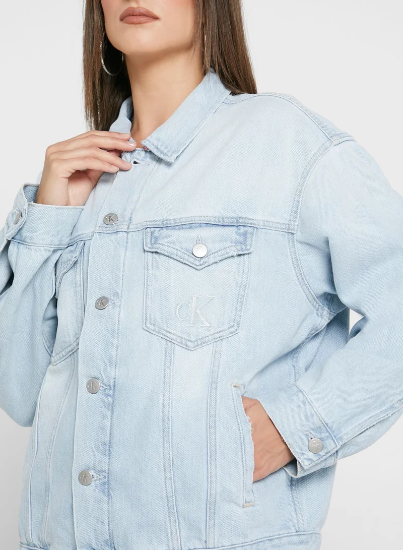 Calvin Klein Jeans Pocket Detail Denim Jacket