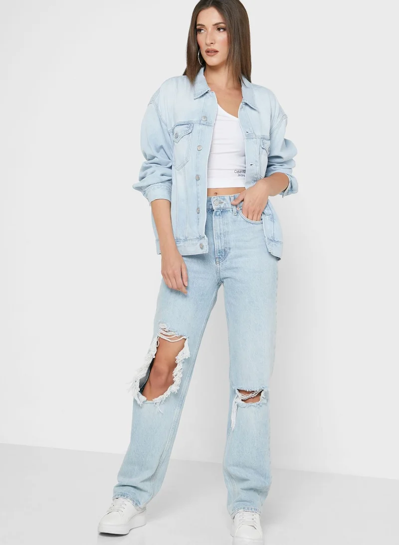 Calvin Klein Jeans Pocket Detail Denim Jacket