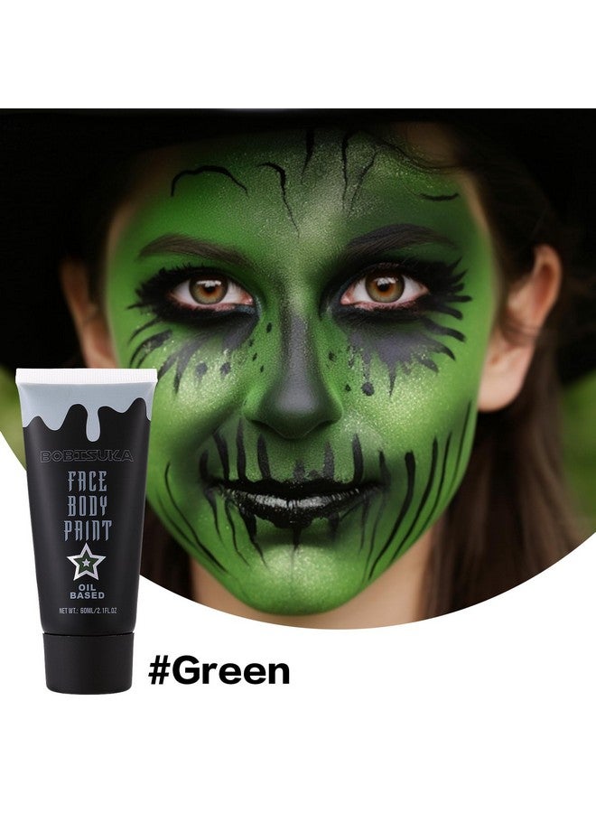 BOBISUKA Green Face Paint, Blendable Cream Body Paint, Eye Black For Sports Baseball Softball Football, Face Painting Kit For Zombie, Monster, Camo, Witch Halloween Cosplay, Costume, Parties - Image 2