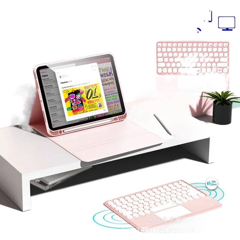 DGG Yellow iPad Case Compatible with Multiple iPad Models with Pencil Holder - Image 4